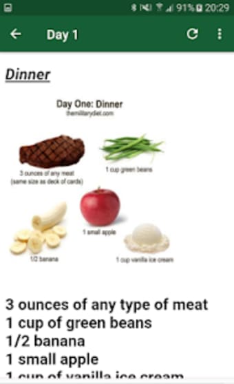 3 Day Military Diet Food Plan