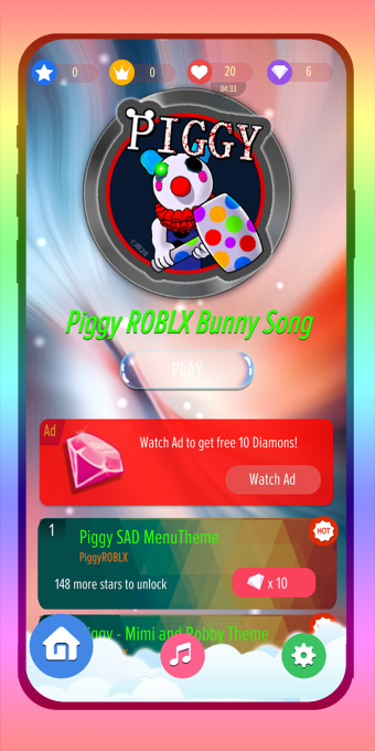 Piggy Roblx Theme Song - Piano Tiles Game