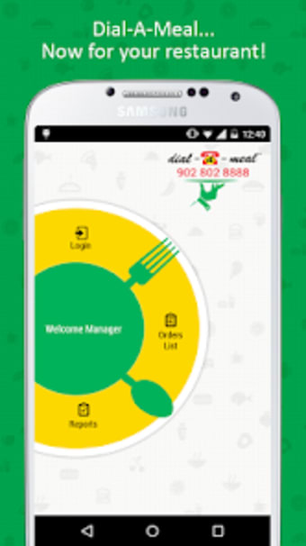 Dial-a-Meal Restaurant App