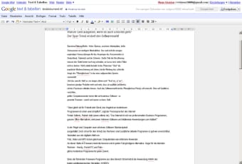 Google Text & Tabellen (Google Drive)
