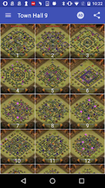 War layouts for Clash of Clans