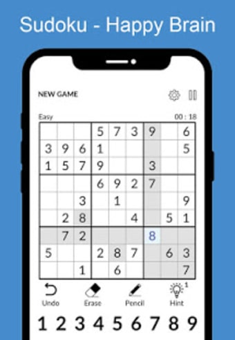 Sudoku - Happy Brain: Classic Free Puzzles