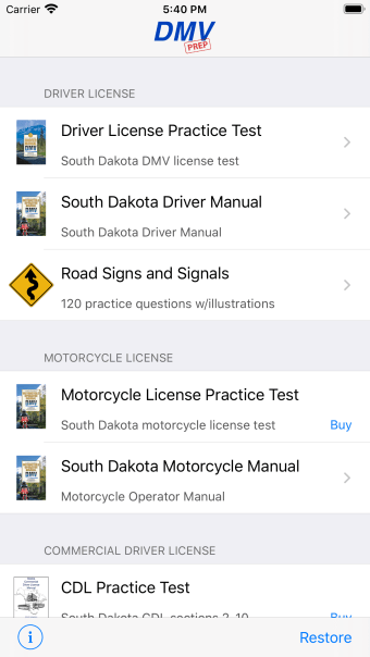 South Dakota DMV Test Prep