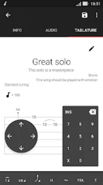 Song Note - Tabs Audio Guita