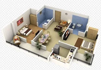 3D small house design