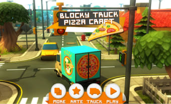 Blocky Truck Pizza Craft