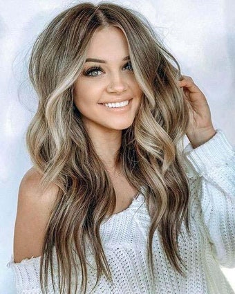 Blonde hair highlights color