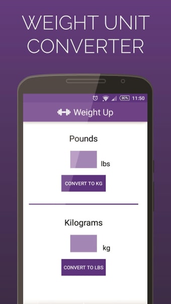 Weight Up - lbs & kg Converter