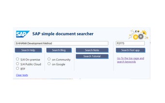 SAP Simple Document Searcher