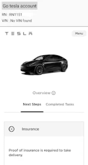 Tesla VIN finder auto notific