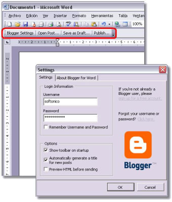 Blogger for Word