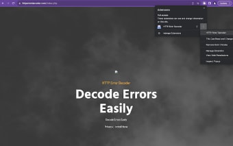 HTTP Error Decoder