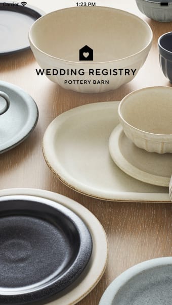 Pottery Barn Wedding Registry