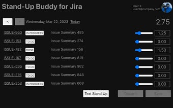 Stand-Up Buddy for Jira