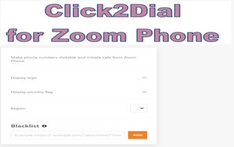 Click2Dial for Zoom Phone