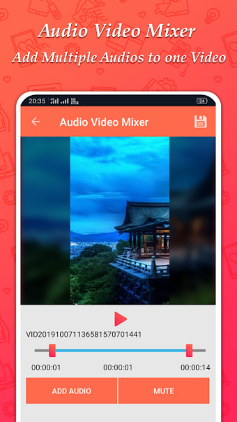 Add Audio to Video : Audio Video Mixer Mp3 Cutter