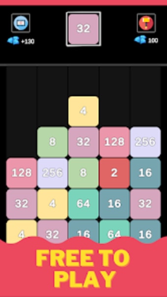 2048 Merge - X2 Blocks Game