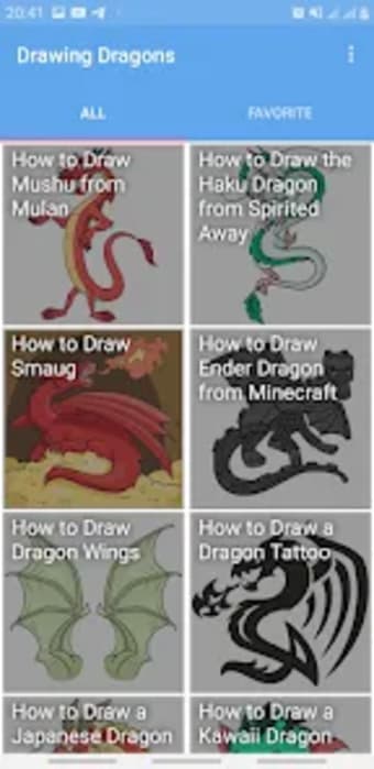 Drawing a dragon