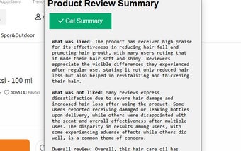 Product Review Summary