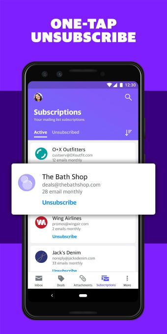 Mail App powered by Yahoo