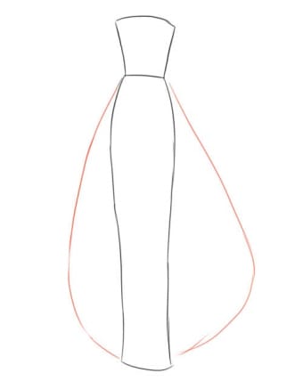 How to learn to draw dresses step by step