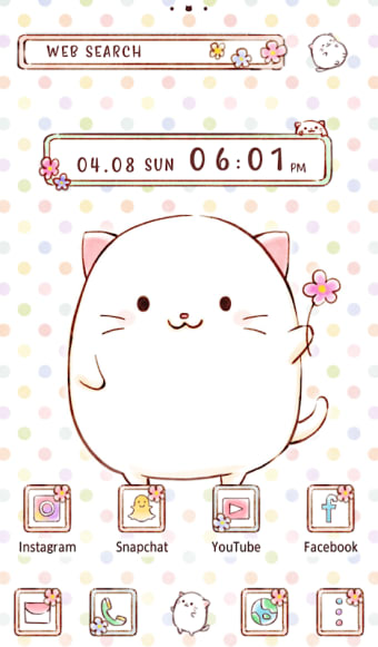 Cute Wallpaper Roly Poly Cats Theme