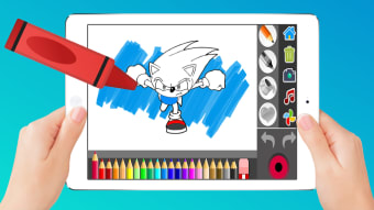 Soni Coloring The Blue Hedgehogs