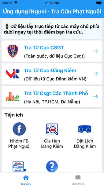 iNguoi - Tra Cứu Phạt Nguội