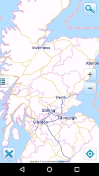 Map of Scotland offline