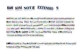 Ransom Note Extension