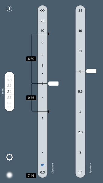 TrueDoF-Intro DoF Calculator