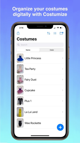 Costumize - Digital Inventory