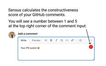 Sensus - AI Sensor for your GitHub comments