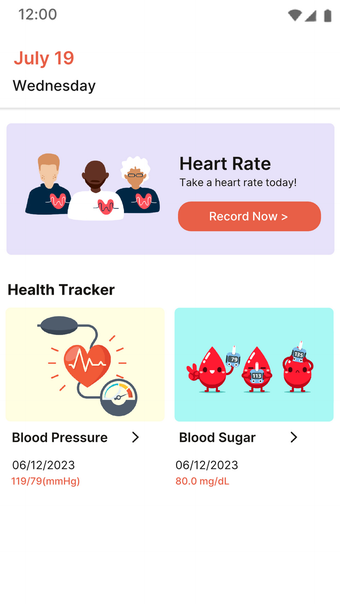 Health Tracker: Sugar  BP