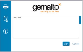 Gemalto Web Signer for Sign Online CYBG