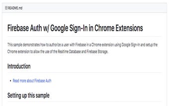 Firebase Auth in Chrome Extension Sample