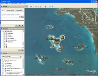 Piratas do Caribe no Google Earth