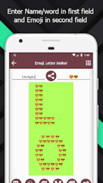 Emoji letter maker - Text to e
