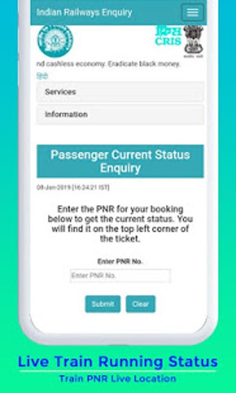 Live Train Running Status Train PNR Live Location