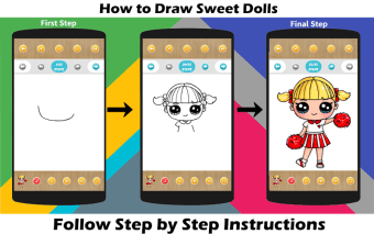 Doll Drawing and Coloring Book