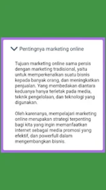 Belajar Bisnis  Marketing