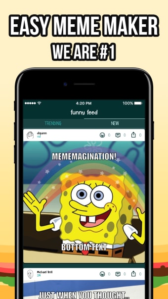 Funny Feed: Meme Generator App