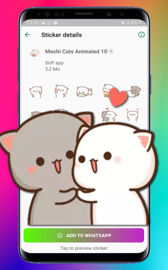 Animated Mochi Cat Stickers