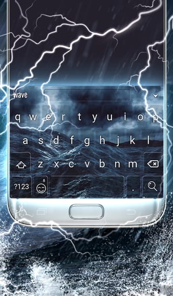 Stormy Sea Animated Keyboard  Live Wallpaper