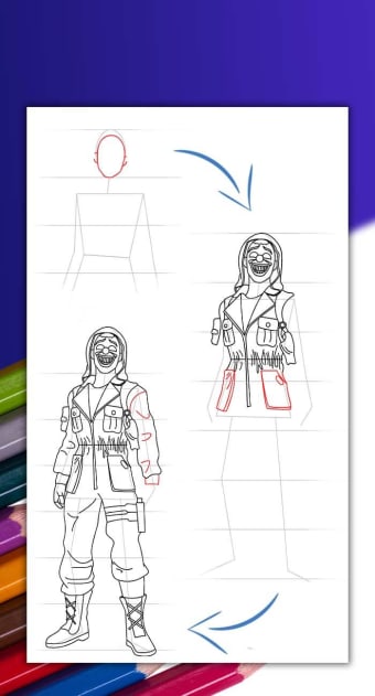 How to Draw FF step by step