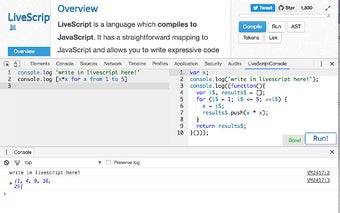 LiveScriptConsole