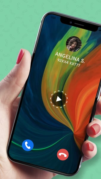 Full Screen Video Ringtone : Color Phone Flash