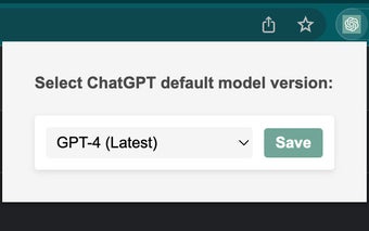 ChatGPT Default Model Selector