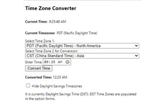 Time Zone Converter