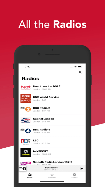 Radio UK - Live FM stations